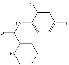 N-(2-chloro-4-fluorophenyl)piperidine-2-carboxamide Struktur