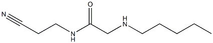 N-(2-cyanoethyl)-2-(pentylamino)acetamide Struktur