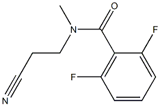 N-(2-cyanoethyl)-2,6-difluoro-N-methylbenzamide Struktur