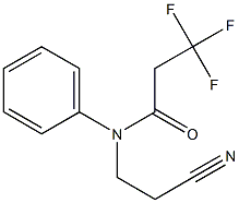 N-(2-cyanoethyl)-3,3,3-trifluoro-N-phenylpropanamide Struktur