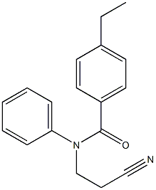 N-(2-cyanoethyl)-4-ethyl-N-phenylbenzamide Struktur