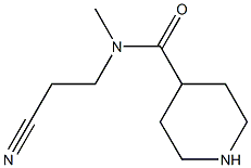 N-(2-cyanoethyl)-N-methylpiperidine-4-carboxamide Struktur