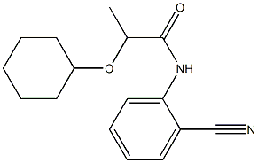 N-(2-cyanophenyl)-2-(cyclohexyloxy)propanamide Struktur