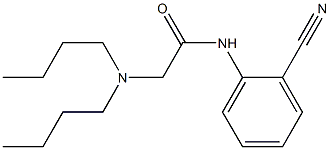 N-(2-cyanophenyl)-2-(dibutylamino)acetamide Struktur