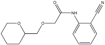 N-(2-cyanophenyl)-2-(oxan-2-ylmethoxy)acetamide Struktur