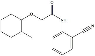 N-(2-cyanophenyl)-2-[(2-methylcyclohexyl)oxy]acetamide Struktur