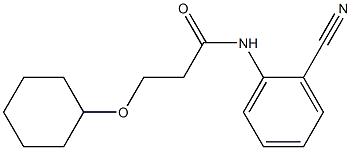 N-(2-cyanophenyl)-3-(cyclohexyloxy)propanamide Struktur