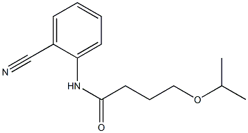 N-(2-cyanophenyl)-4-(propan-2-yloxy)butanamide Struktur