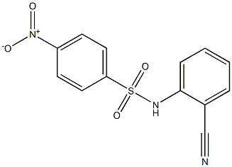 N-(2-cyanophenyl)-4-nitrobenzene-1-sulfonamide Struktur