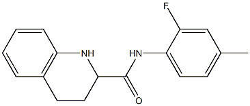 N-(2-fluoro-4-methylphenyl)-1,2,3,4-tetrahydroquinoline-2-carboxamide Struktur