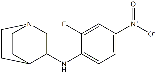 N-(2-fluoro-4-nitrophenyl)-1-azabicyclo[2.2.2]octan-3-amine Struktur