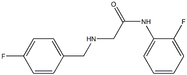 N-(2-fluorophenyl)-2-{[(4-fluorophenyl)methyl]amino}acetamide Struktur