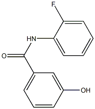 N-(2-fluorophenyl)-3-hydroxybenzamide Struktur