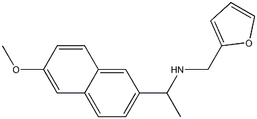 N-(2-furylmethyl)-N-[1-(6-methoxy-2-naphthyl)ethyl]amine Struktur