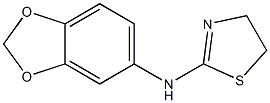 N-(2H-1,3-benzodioxol-5-yl)-4,5-dihydro-1,3-thiazol-2-amine Struktur