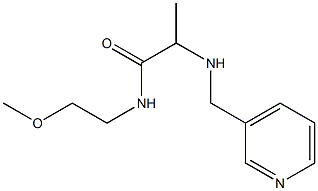 N-(2-methoxyethyl)-2-[(pyridin-3-ylmethyl)amino]propanamide Struktur