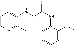 N-(2-methoxyphenyl)-2-[(2-methylphenyl)amino]acetamide Struktur