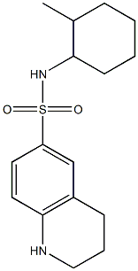 N-(2-methylcyclohexyl)-1,2,3,4-tetrahydroquinoline-6-sulfonamide Struktur