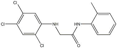 N-(2-methylphenyl)-2-[(2,4,5-trichlorophenyl)amino]acetamide Struktur