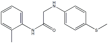 N-(2-methylphenyl)-2-{[4-(methylsulfanyl)phenyl]amino}acetamide Struktur