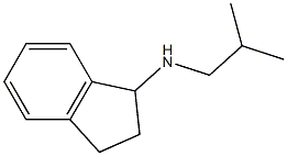 N-(2-methylpropyl)-2,3-dihydro-1H-inden-1-amine Struktur