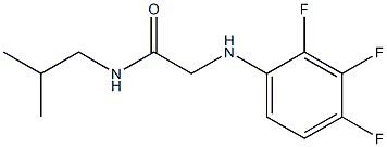 N-(2-methylpropyl)-2-[(2,3,4-trifluorophenyl)amino]acetamide Struktur