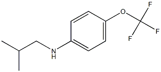 N-(2-methylpropyl)-4-(trifluoromethoxy)aniline Struktur