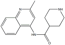 N-(2-methylquinolin-4-yl)piperidine-4-carboxamide Struktur