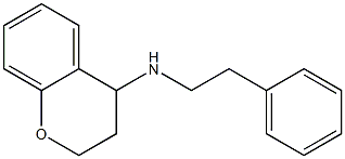 N-(2-phenylethyl)-3,4-dihydro-2H-1-benzopyran-4-amine Struktur