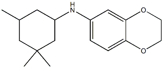 N-(3,3,5-trimethylcyclohexyl)-2,3-dihydro-1,4-benzodioxin-6-amine Struktur