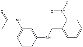 N-(3-{[(2-nitrophenyl)methyl]amino}phenyl)acetamide Struktur