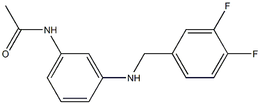 N-(3-{[(3,4-difluorophenyl)methyl]amino}phenyl)acetamide Struktur