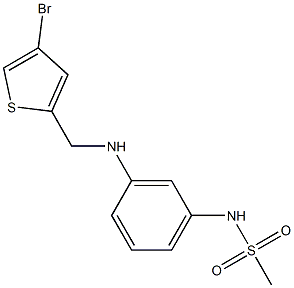 N-(3-{[(4-bromothiophen-2-yl)methyl]amino}phenyl)methanesulfonamide Struktur