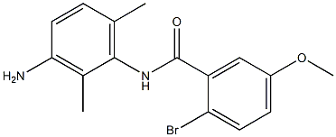 N-(3-amino-2,6-dimethylphenyl)-2-bromo-5-methoxybenzamide Struktur