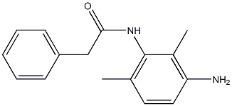 N-(3-amino-2,6-dimethylphenyl)-2-phenylacetamide Struktur