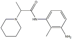 N-(3-amino-2-methylphenyl)-2-piperidin-1-ylpropanamide Struktur