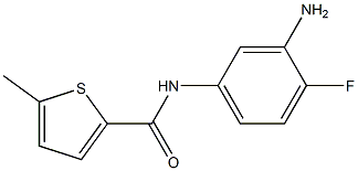 N-(3-amino-4-fluorophenyl)-5-methylthiophene-2-carboxamide Struktur