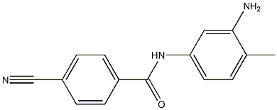 N-(3-amino-4-methylphenyl)-4-cyanobenzamide Struktur