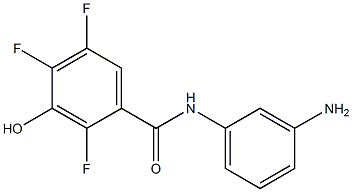 N-(3-aminophenyl)-2,4,5-trifluoro-3-hydroxybenzamide Struktur