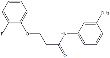 N-(3-aminophenyl)-3-(2-fluorophenoxy)propanamide Struktur