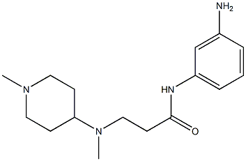 N-(3-aminophenyl)-3-[methyl(1-methylpiperidin-4-yl)amino]propanamide Struktur