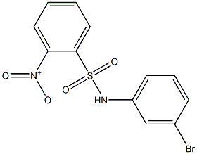 N-(3-bromophenyl)-2-nitrobenzene-1-sulfonamide Struktur