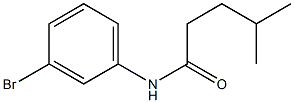 N-(3-bromophenyl)-4-methylpentanamide Struktur