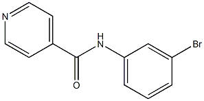 N-(3-bromophenyl)isonicotinamide Struktur