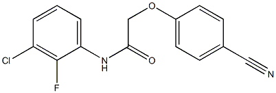 N-(3-chloro-2-fluorophenyl)-2-(4-cyanophenoxy)acetamide Struktur