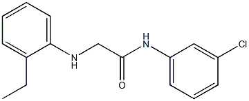 N-(3-chlorophenyl)-2-[(2-ethylphenyl)amino]acetamide Struktur