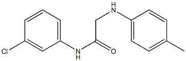 N-(3-chlorophenyl)-2-[(4-methylphenyl)amino]acetamide Struktur