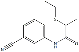 N-(3-cyanophenyl)-2-(ethylsulfanyl)propanamide Struktur