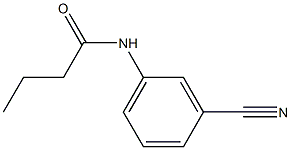 N-(3-cyanophenyl)butanamide Struktur