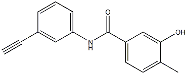 N-(3-ethynylphenyl)-3-hydroxy-4-methylbenzamide Struktur